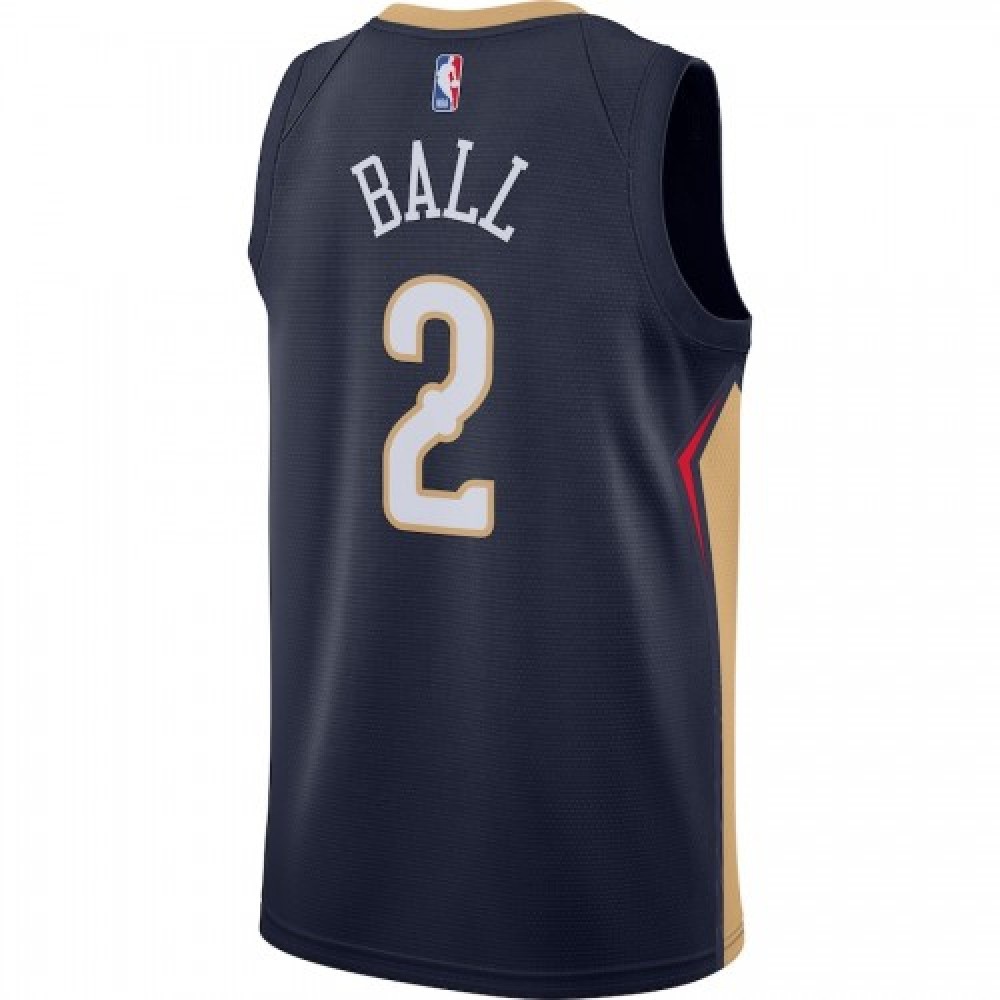 Men's New Orleans Pelicans Lonzo Ball #2 Navy 2020/21 Swingman Jersey - Icon Edition-Pro Kit Vault | Brand New 26/27 Sports Jerseys